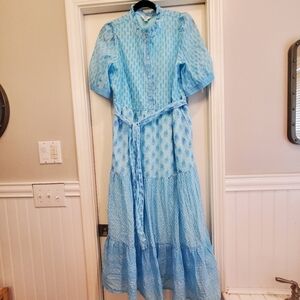 Crown & Ivy Blue Maxi Dress Size 10